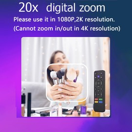 Nolansend Dual 4K Webcam, 2-in-1 Magnetic Webcam with Remote Control,for Remote Learning, Conferencing and Hosting Meetings,2 Autofocus Cameras and Mics, Works with Laptop/PC