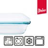 Steuber Cloc 620ml Rectangular Glass Food Storage Container 400°C