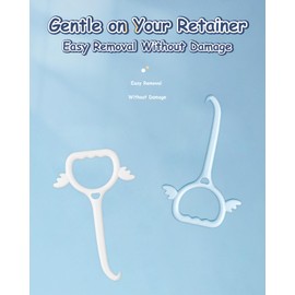 SENCCO Clear Aligner Removal Tool, Cute Retainer Remover Tool Compatible with Invisalign, Removable Braces, Dentures, Medical-Grade Plastic, BPA Free - Purple