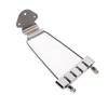 4 String Guitar Talipiece Metal Silver Burr Free Guitar Tailpiece
