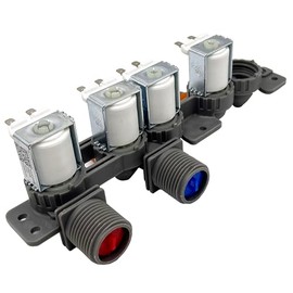 AJU75152602 Washer Inlet Valve Assembly for LG WT7900HBA WT7060CV WT7800CW WT7300CV WT7060CW WT7100CW WT7800CV, Replace 5221EA1008S 4873914 AP6335382 PS12580369 EAP12580369