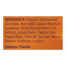 UD_Lakanto Flavored Chocolate Bars Case of 8-3.17 oz Peanut Butter Cups Dark Chocolate Pastey Sweet Pattern Coins