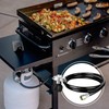 FATCANMA Vertical 6FT Propane Regulator and Hose, Universal Gas Grill