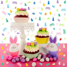 Easter Confetti Bunny Confetti Happy Easter Rabbit Egg Chicken Shape Table Scatters Confetti for Easter Decorations Birthday Party Bunny Confetti Party Sets
