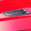 2PCS ABS Carbon Fiber Pattern Hood Vent Trim Covers Compatible