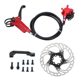 MEIJUN Bicycle Disc Brake Kit Front Rear Disc Brakes Conversion Set for Road Mountain BicyclesRed