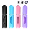 PEIROE 4-Pack Travel Perfume Atomizer Bottles, 5ml Portable Mini Refillable