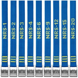 NRS 1" HD Tie-Down Straps 1' Pair Iconic Blue