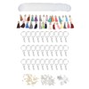 200pcs Acrylic Key Ring Kit 30 Acrylic Blank 30 Key