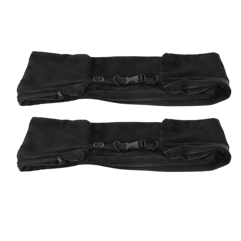 2 Pack Stuffable Travel Pillow Soft Velvet Fillable Airplane Neck