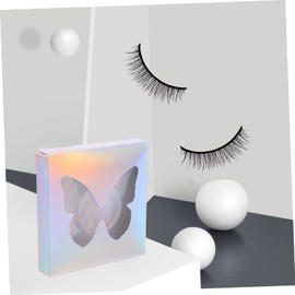 Minkissy 30pcs Creative False Eyelash Packaging Box Window Portable and Lash Holder for Makeup Artists Delicate Design for Easy Storage and of False Lashes