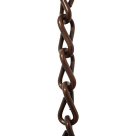 RCH Hardware CH-S51-16-AC-3 Steel Basket Chain, Antique Copper (3 Feet)