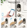 Veise RZ06B Smart Lock for Front Door, 2 Lever Handle