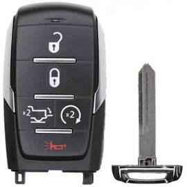 Replacement Smart Key Fob for RAM 1500 Big Horn Laramie Laramie Longhorn Limited Lone Star Rebel Tradesman 2019-2024 FCC OHT-4882056 OHT4882056 Part Number 68584154 68584154AA