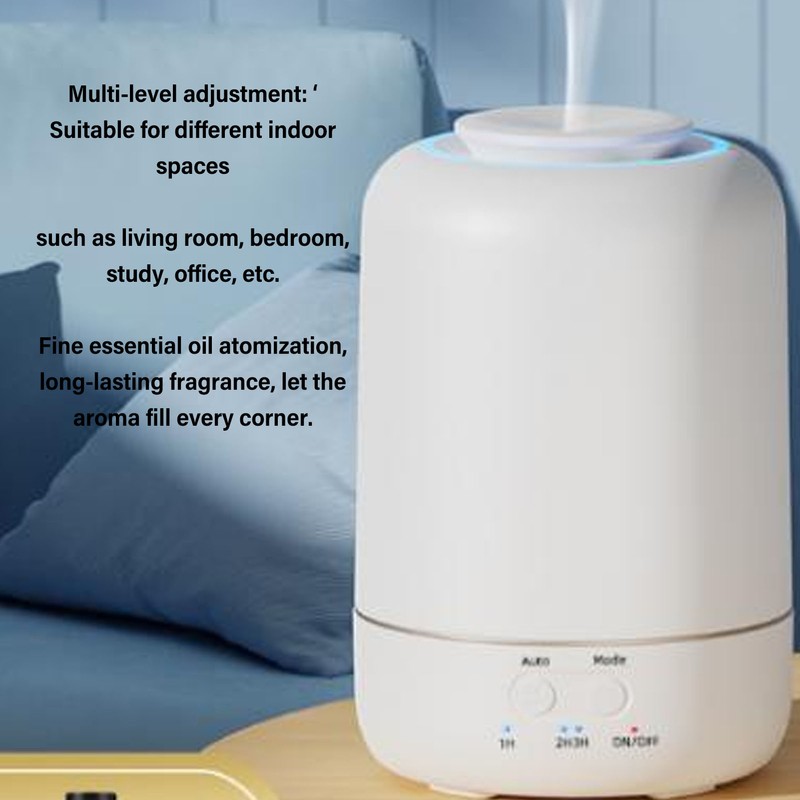 30ML Essential Oil Diffuser LED Aromatherapy Diffuser with Timer Silent