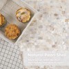 Diflart Mother of Pearl Peel and Stick Backsplash Subway Mosaic
