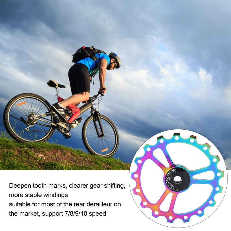 MEIJUN 17T Ceramic Rear Derailleur Guide Wheel Aluminum Alloy Rear