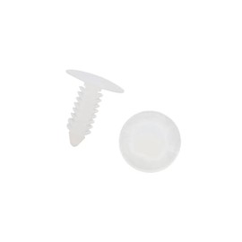 Motoforti 50 Pcs Car Door Rivets Bumper Trim Panel Retainer Clip 7mm White Long-lasting