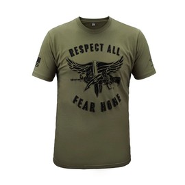 SWAT Operator T-Shirt (US, Alpha, Large, Regular, Regular, OD Green) - SWAT Tshirt - Respect All, Fear None