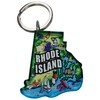 Westmon Works Rhode Island Keychain Acrylic Souvenir State Shape Key