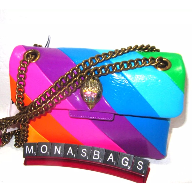Kurt Geiger London Striped Kensington Mini Crossbody Bag Multicolored NWT