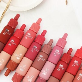 Peripera Ink The Velvet 4g - Matte Fixing Stained Lip Tattoo Tint x2 SET (AD) / 페리페라 잉크 더 벨벳 4g - 매트 픽싱 착색 립 타투틴트 x2SET (AD)