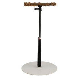 Play Stand, Adjustable Bird Perch, Portable Detachable Play Stand for Indoor Outdoor Traveling Birds to Stand, Climb or Play