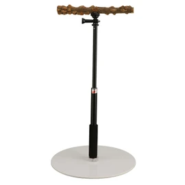 Play Stand, Adjustable Bird Perch, Portable Detachable Play Stand for Indoor Outdoor Traveling Birds to Stand, Climb or Play