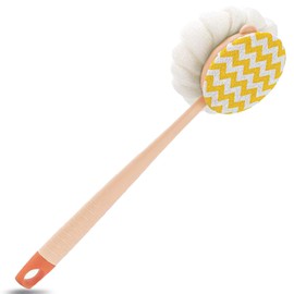 ITECHNIK Silikon-Rückenbürste Badebürste Dusche Duschbürste Mit Langem Stiel, Körperbürste, Peelingbürste