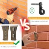 Hysgscwd 10 Brick Hook Clips, Stainless Steel Brick Clips for
