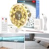 WOBANE White LED Strip Light, 16.4ft Motion Activated Light Strip