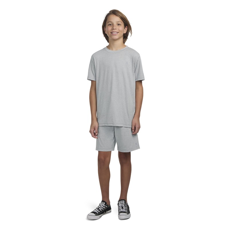 Hurley Boys' Soft Basic Pull On Shorts, Dark Grey Heather,
