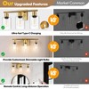 Battery Operated Wall Sconce, 3-Light Dimmable Rechargeable Wireless Vanity Light