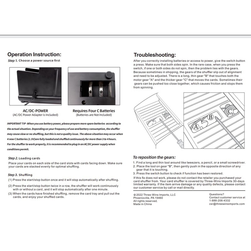 GSE Games & Sports Expert 2-Deck Casino Automatic Card Shuffler,