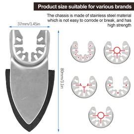 130 Multitool Sanding Plate for Finger Delta Sander, 5 Triangular Sandpaper Holders, Includes 60/80/120/180/240 Grit, for Fine, Bosch, Dremel, Makita Softwood, Hardwood and Plastics