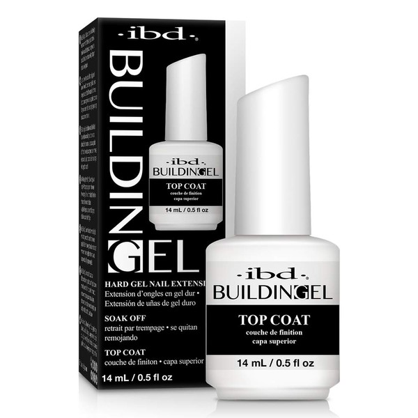 IBD Building Gel, Hard Gel Nail Extension, Top Coat, 0.5 oz