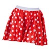 Multi-Purpose Carnival Costume Skirt, Red with White Polka Dots, 38/40,