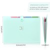 SKYDUE Expanding Folder, Folder with Compartments, Document Folder A4 with