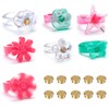 BROVITI 10Pcs Rotating Bearing for Fidget Anxiety Ring Resin Silicone