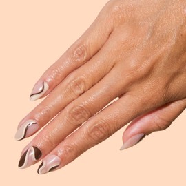 Chillhouse Chill Tips Signatures Press On Nails Kit, Gone Riding - 24 Nail Shapes & Sizes, Dual-Sided Buffer & File, Cuticle Stick & Glue - Long-Lasting Nail Art Manicures