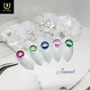  No.1208 Handmade Nail Tips - Short Ballerina / No.1208
