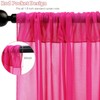 FOTSHARER Ceiling Drapes for Weddings Hot Pink 5x30FT 2 Panels