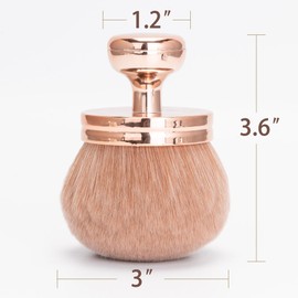 BABYSHEEP Extra Large Body Makeup Brush for Self Tanner,Leg Makeup & Bronzer, Suncreen Brush Applicator, 3 inch Wide Kabuki Foundation Brush, Oval Face Makeup Brush with Drawstring Bag (Rose Gold)