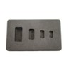 High Density Graphite Mold 1-2-5-10 Gram Silver Bars Ag 4-Cavities