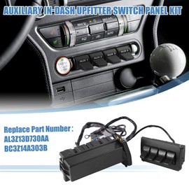 X AUTOHAUX 1 Set Auxiliary Dash Upfitter Switch Panel Kit for Ford F250 F350 F450 F550 Super Duty 2011-2016 AL3Z-13D730-AA AL3Z13D730AA Auxiliary Switch Panel Wire Harness Wiring