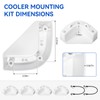 KEYDINHT Boat Marine Cooler Mounting Kit Fit for Yeti, Igloo,