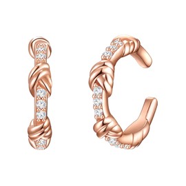 Glanzstücke München Women's Earrings 925 Sterling Silver with Zirconia, Silver, Cubic Zirconia