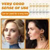 Mabor 12 Pcs Earring Lifters for Droopy Ears, Earring Backs