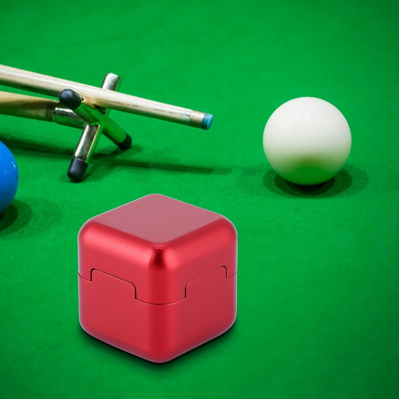 Aluminum Portable Mini Magnetic Cue Tip Chalk Holder Billiard Pool