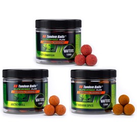 Tandem Baits Set of 3 SuperFeed Pure Wafters Flavour Mix ASH | Carp Fishing Hookbaits | Wafters Fishing Bait | Carp Fishing Bait | Carp Bait | Carp Fishing Accessories for Monster Fish 15mm 70g